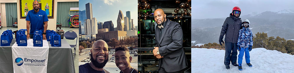 Durelle Jenkins poses for photographs at work and vacation.