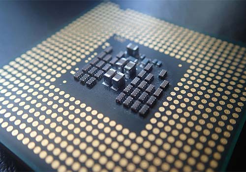 The Underside Of A Computer CPU