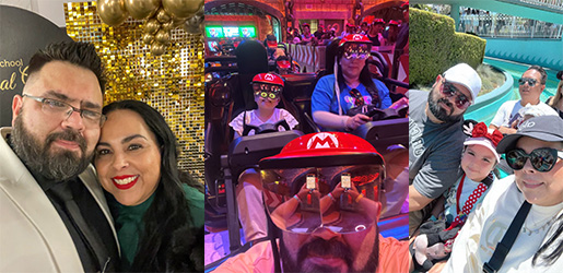 Gaston Morales and his family enjoy vacation together.